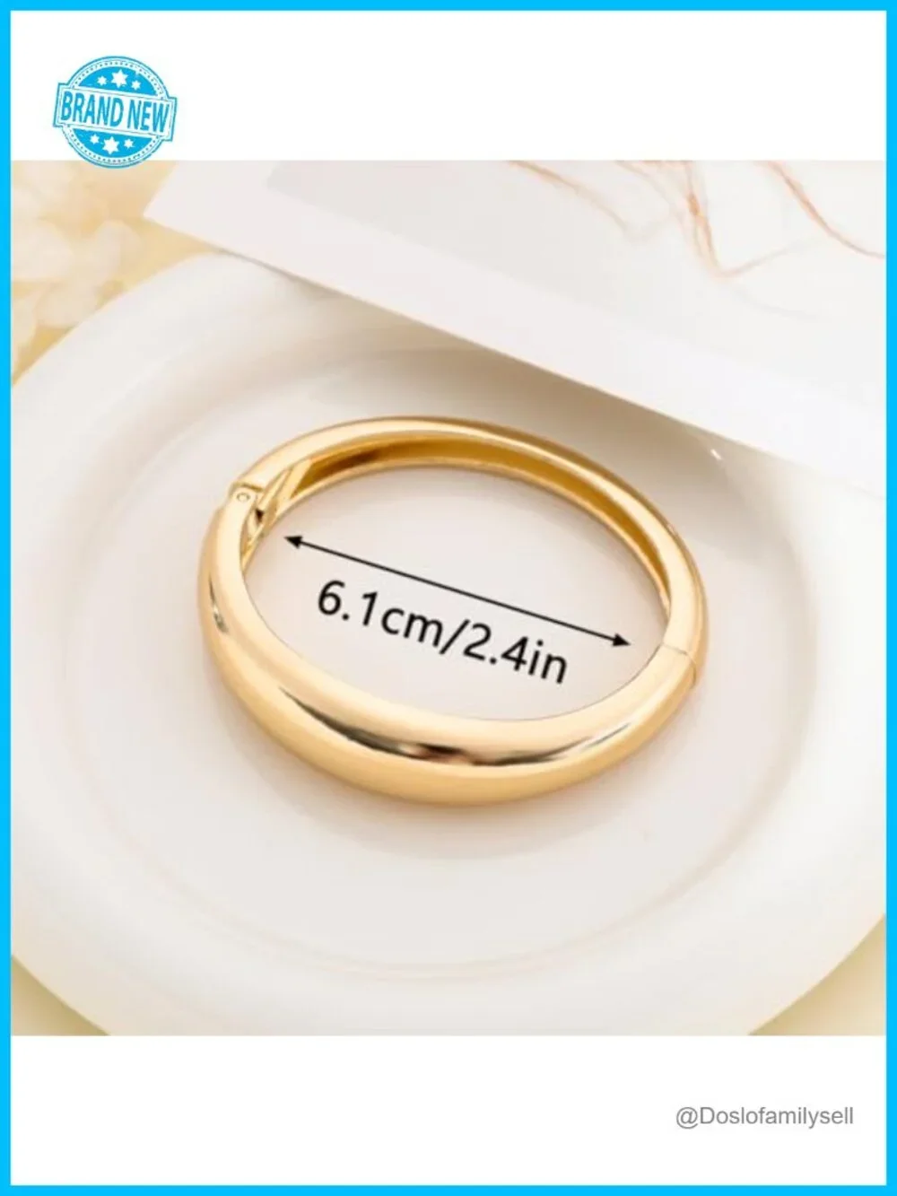 Gold Bangles Women Stackable Bracelet Set Non Tarnish Waterproof
